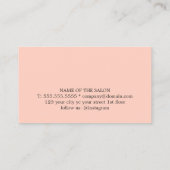 ミニマルエレガントリストライトパステル10サロン ロイヤリティカード (裏面)