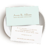 ミニマルエレガントリストライトブループロフェッショナル 名刺