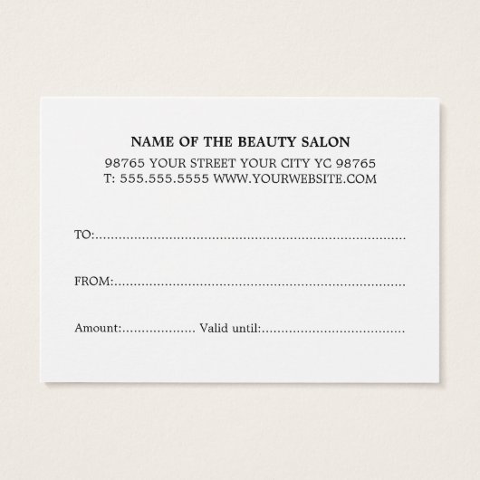 ミニマルエレガントリストライトブルーホワイト美しいサロン (裏面)