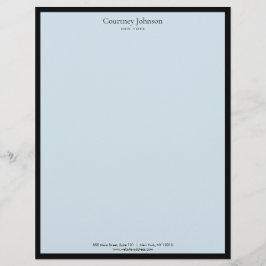 ミニマルエレガントリストラグジュアリーブティックブラック/ブルー レターヘッド
