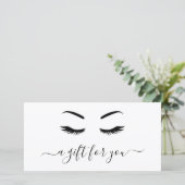 ミニマルエレガントリストラッシュギフト証明書 (スタンド正面)