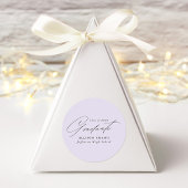 ミニマルエレガントリストラベンダー卒業 ラウンドシール