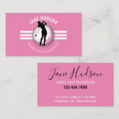 ミニマルエレガントリストレディースゴルフデザイン 名刺 (正面/裏面)