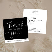 ミニマルエレガントリストロゴご注文ありがとうごシンプルざい ノートカード