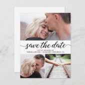 ミニマルエレガントリスト写真のサ結婚イト 招待状 (正面/裏面)