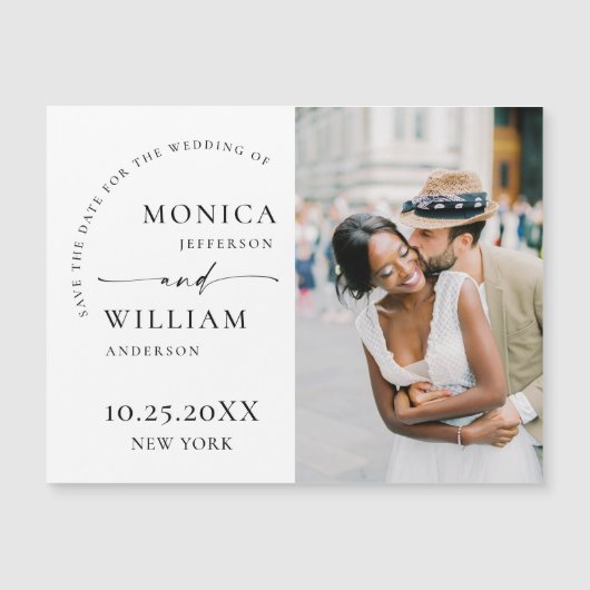 ミニマルエレガントリスト日付磁気カードを保存 (正面)