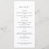 ミニマルエレガントリスト書結婚道のメニュー メニュー (正面)