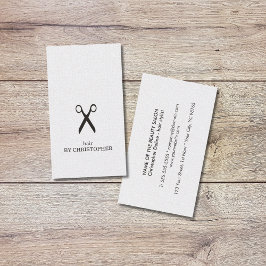 ミニマルエレガントリスト白黒美容師 名刺