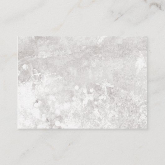 ミニマルエレガントリスト結婚ストーン宿泊施設 エンクロージャーカード (裏面)