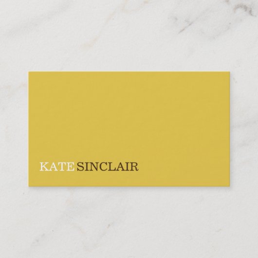 ミニマルエレガントリスト黄 名刺 (正面)