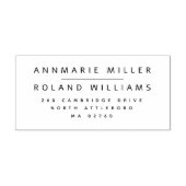 ミニマルエレガントリスト2名姓差出人住所 セルフインキングスタンプ (デザイン)