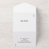 💍ミニマルエレガントリスト オールインワン招待状 (外側)