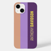 ミニマルエレガントリストIndigo Colorblock名前を追加 Case-Mate iPhoneケース (裏面)