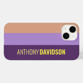 ミニマルエレガントリストIndigo Colorblock名前を追加 Case-Mate iPhoneケース (裏面 (横))