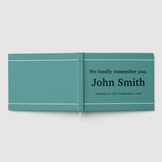 ミニマルエレガントリストMemoriesゲストブック ゲストブック (全面)