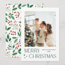 ミニマルエレガントリストMerry Christmas Greeting写真