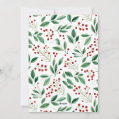 ミニマルエレガントリストMerry Christmas Greeting写真 シーズンカード (裏面)