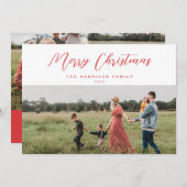 ミニマルエレガントリストMerry Christmas Scriptの写真 シーズンカード (正面/裏面)