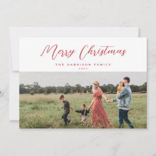 ミニマルエレガントリストMerry Christmas Scriptの写真 シーズンカード
