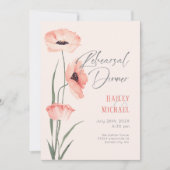 ミニマルエレガントリハーサルディナー招待状 招待状 (正面)