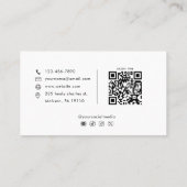 ミニマルエレガントレトロ実在不動産代理人 名刺 (裏面)