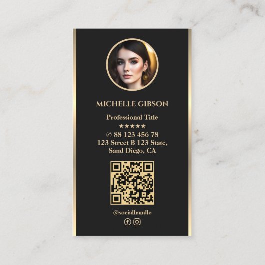 ミニマルエレガント不動産仲介業者写真モーゲージ鍵ブラック 名刺 (裏面)