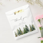 ミニマルエレガント主義の森の素朴な赤ちゃんシャワー フェイバーバッグ (封をした状態)