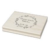 ミニマルエレガント主義の美的ホワイトロゴ手作り ラバースタンプ (スタンプ)