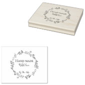 ミニマルエレガント主義の美的ホワイトロゴ手作り ラバースタンプ (押印)