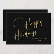 ミニマルエレガント主義ゴールデンクリスマスグリーティング