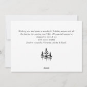 ミニマルエレガント主義ゴールデンクリスマスグリーティング シーズンカード (裏面)