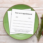 ミニマルエレガント主義ダークグレーホワイト 予約カード