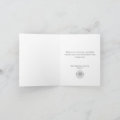 ミニマルエレガント主義パインツリークリスマ企業のス シーズンカード (内部)