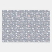 ミニマルエレガント主義メリークリスマスパターン ラッピングペーパーシート (正面)