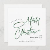 ミニマルエレガント主義メリークリスマス シーズンカード (正面/裏面)