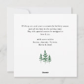 ミニマルエレガント主義メリークリスマス シーズンカード (裏面)