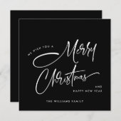 ミニマルエレガント主義メリークリスマス シーズンカード (正面/裏面)