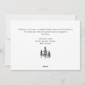 ミニマルエレガント主義メリークリスマス シーズンカード (裏面)