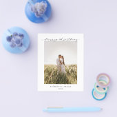 ミニマルエレガント写真予算クリスマスカード チラシ (シングル)