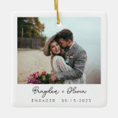 ミニマルエレガント婚約 セラミックオーナメント (正面)