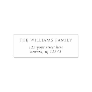 ミニマルエレガント差出人住所 セルフインキングスタンプ