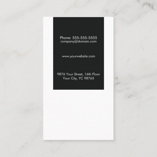 ミニマルエレガント建築家 名刺 (裏面)