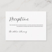 ミニマルエレガント披露宴エンクロージャカード エンクロージャーカード (正面)