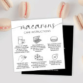 ミニマルエレガント気にマカロン スクエア名刺