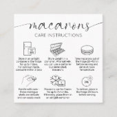 ミニマルエレガント気にマカロン スクエア名刺 (正面)