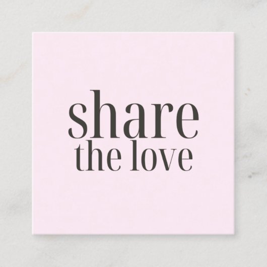 ミニマルエレガント淡い色のバラはっきりした美しいサロン 紹介カード (正面)