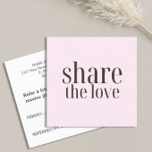 ミニマルエレガント淡い色のバラはっきりした美しいサロン 紹介カード