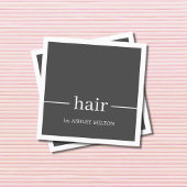 ミニマルエレガント白髪結い スクエア名刺