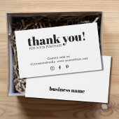 ミニマルエレガント白黒ありがとう