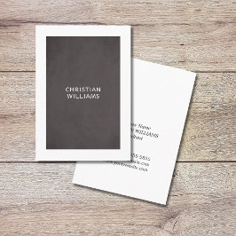 ミニマルエレガント白黒コンサルタント 名刺